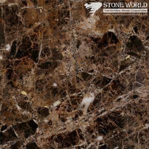 Phòng tắm được đánh bóng Dark Emprador Marble Tấm sàn / Tầng đá cẩm thạch / Step / Riser Floor Tile Lobby (MT066)